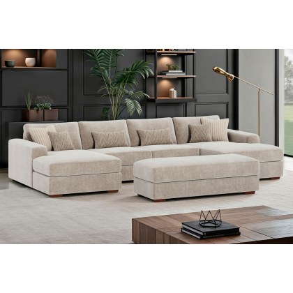 Hanley Modular 4 Seater Chaise Sofa Group Hanley Modular 4 Seater Chaise Sofa Group