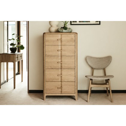 G Plan Maddison Oak 5 Drawer Tall Chest of Drawers G Plan Maddison Oak 5 Drawer Tall Chest of Drawers