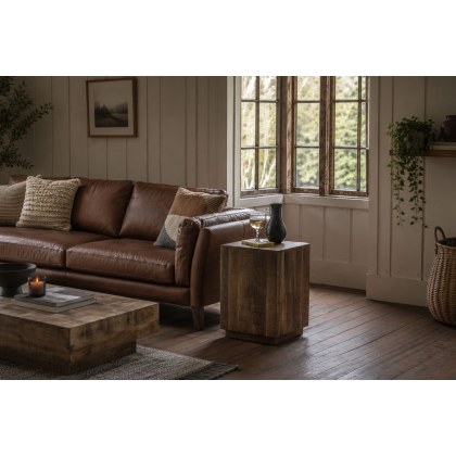 Gallery Direct Iowa Side Table Natural 400x400x550mm