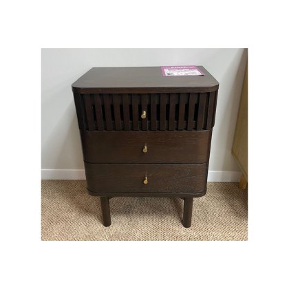 Ex-Display St Austell - Soho Dark 3 Drawer Bedside Table