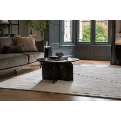 Gallery Direct Amalfi Black Marble Coffee Table