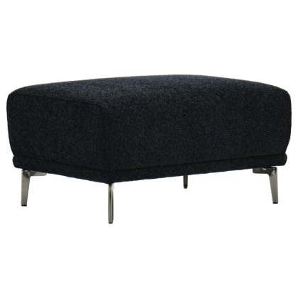 Albany Stool in Black Lux Boucle