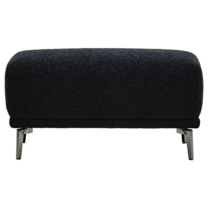 Albany Stool in Black Lux Boucle