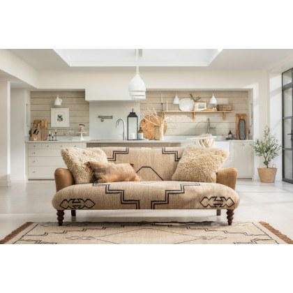 Tetrad Heritage Dakota Neutral Patterned Midi 2 Seater Sofa in Comanche and Cherokee Leather Fabric Tetrad Heritage Dakota Neutral Patterned Midi 2 Seater Sofa in Comanche and Cherokee Leather Fabric