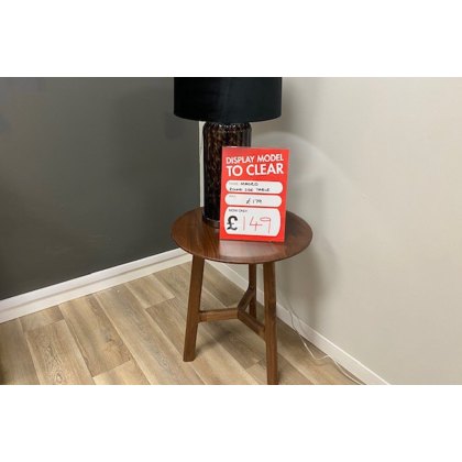 Ex-Display St Austell - Gallery Direct Madrid Walnut Round Side Table