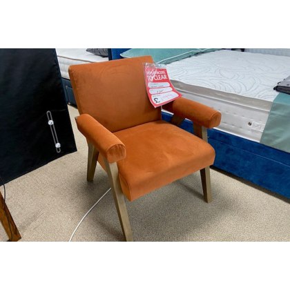 Ex-Display St Austell - Leoni Orange Accent Chair