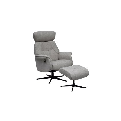 Murcia Swivel Recliner Chair & Footstool in Desert Sand Murcia Swivel Recliner Chair & Footstool in Desert Sand
