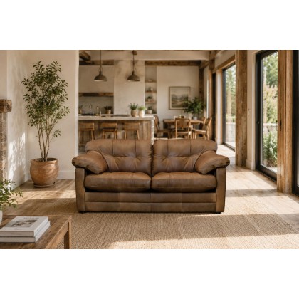 Alexander & James Bailey Leather 2 Seater Sofa
