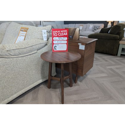 Ex-Display Newquay - Gallery Direct Madrid Round Side Table Walnut Ex-Display Newquay - Gallery Direct Madrid Round Side Table Walnut