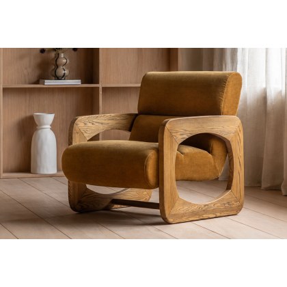Gallery Direct Marco Armchair in Verona Golden Gallery Direct Marco Armchair in Verona Golden