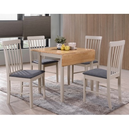 Alaska Painted Compact Square Drop Leaf Dining Table Alaska Painted Compact Square Drop Leaf Dining Table