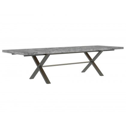 Forge Stone Effect 190 Dining Set Table & 6 Chairs