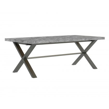 Forge Stone Effect 150 Dining Set Table, Bench and 2 Chairs