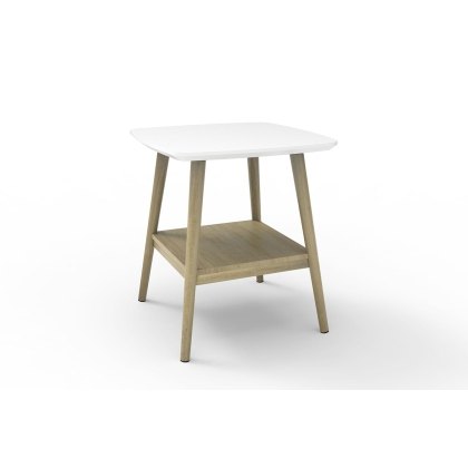 Princeton High Gloss White Lamp Table