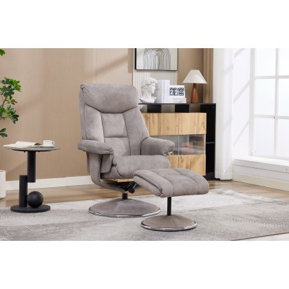GFA Biarritz Swivel Recliner Chair and Stool