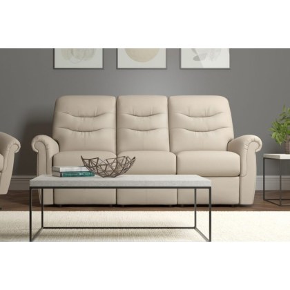 G Plan Holmes Leather 3 Seater Sofa