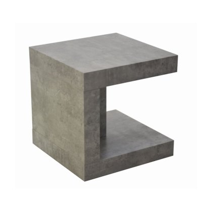 Lyra End Table in Concrete Finish Lyra End Table in Concrete Finish