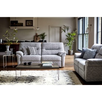 G Plan Seattle Fabric 2.5 Seater Sofa With Wood Feet