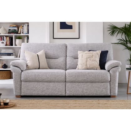 G Plan Seattle Fabric 3 Seater Sofa With Wood Feet