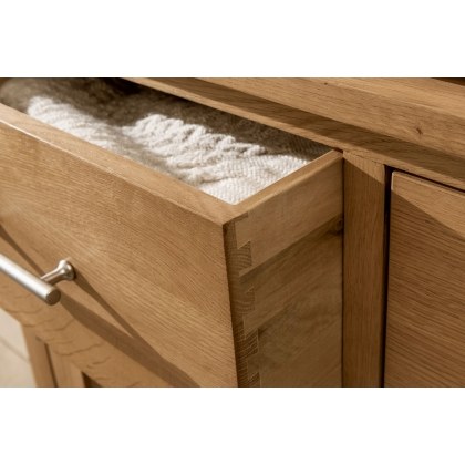Chester Oak 1 Drawer Console Table 50cm Wide