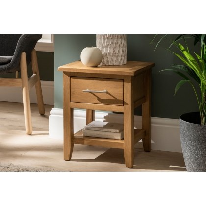 Chester Oak Lamp Table 36x40cm