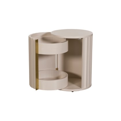 Lily Painted Mahogany Bedside (Left)
