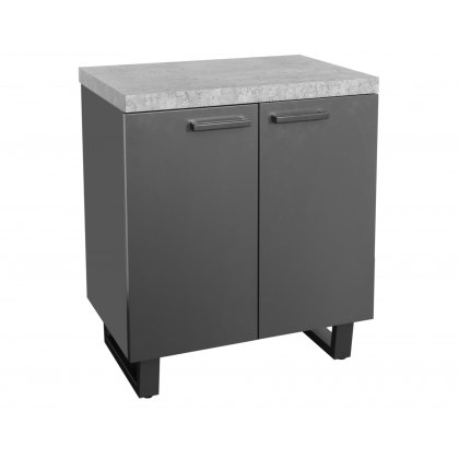 Forge 2 Door Storage Cabinet Stone Effect Forge 2 Door Storage Cabinet Stone Effect
