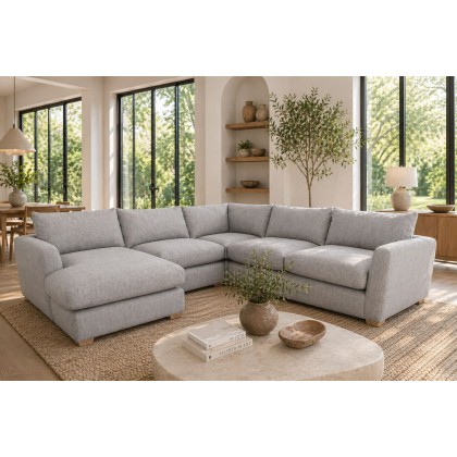 Metz 5 Seater Sectional Corner Chaise Sofa
