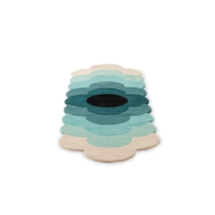Orla Kiely OR Flower Teal Rug Orla Kiely OR Flower Teal Rug