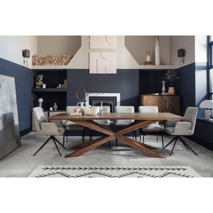 Hudson Solid Oak 240cm Dining Table
