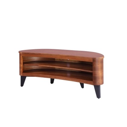 San Francisco Curved TV Stand - Walnut