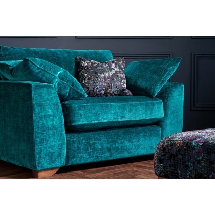 Mullion Upholstered Cuddler Sofa