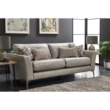 Falmouth Leather Hide 3 Seater Sofa