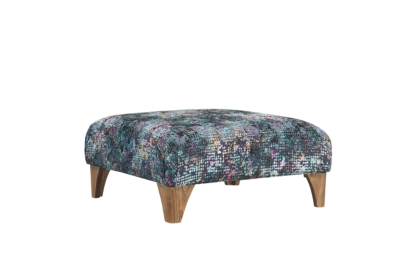 Mullion Upholstered Designer Stool