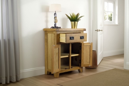 Cotswold Rustic Oak Mini Sideboard 70cm Wide