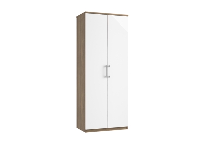 Calgary High-Gloss Double Tall Wardrobe