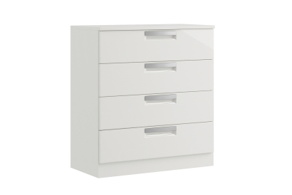 Milly High-Gloss 4 Drawer Chest of Drawers