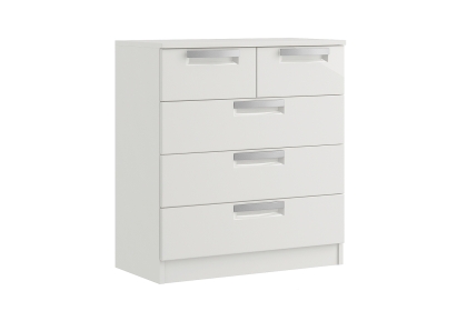Milly High-Gloss 3 + 2 Drawer Chest of Drawers