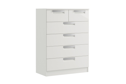 Milly High-Gloss 4 + 2 Drawer Chest of Drawers