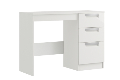 Milly High-Gloss Single Pedestal Dressing Table