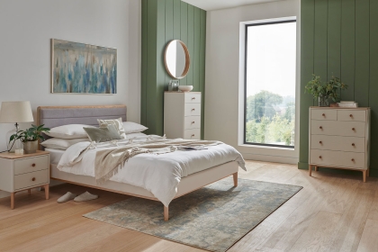 Vida Living Marlow Bedframe in Cashmere Oak and Taupe