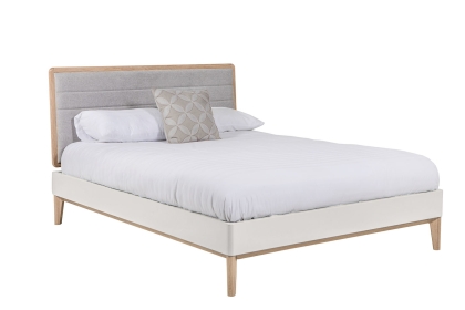Vida Living Marlow Bedframe in Cashmere Oak and Taupe