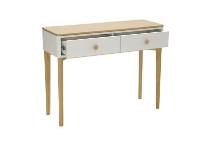 Vida Living Marlow Console Table in Cashmere Oak and Taupe