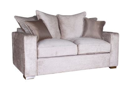 Cairo Fabric Pillow Back 2 Seater Sofa