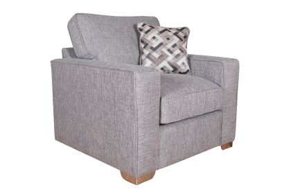 Cairo Fabric Standard Back Arm Chair