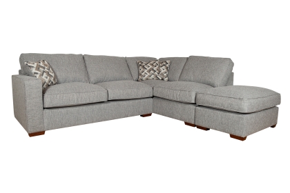 Cairo Fabric Standard Back Chaise Corner Sofa