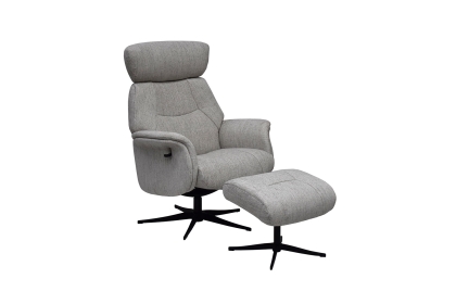 Murcia Swivel Recliner Chair & Footstool Murcia Swivel Recliner Chair & Footstool
