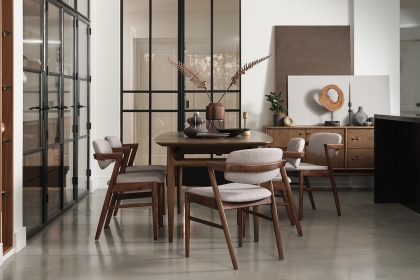 G Plan Marlow Retro Walnut 160cm-215cm Extending Dining Table