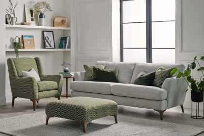 Hampton Upholstered Designer Accent Stool