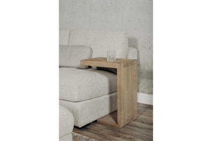 Feltz Smoked Oak Drinks Side Table